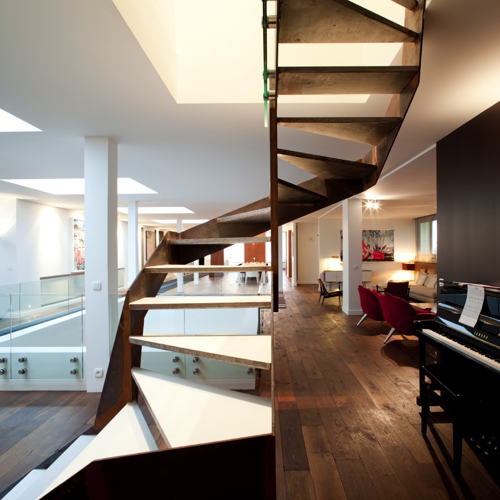 Bureaux devenus appartement triplex - Architecte dplg paris